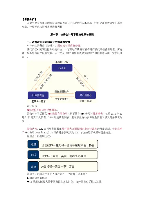 第一章 注册会计师审计职业特点