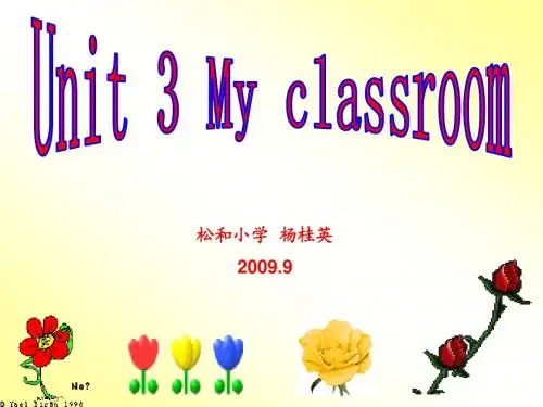 Book 1 Unit 3 My classroom