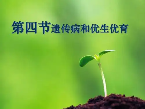 第四节 遗传病和优生 2