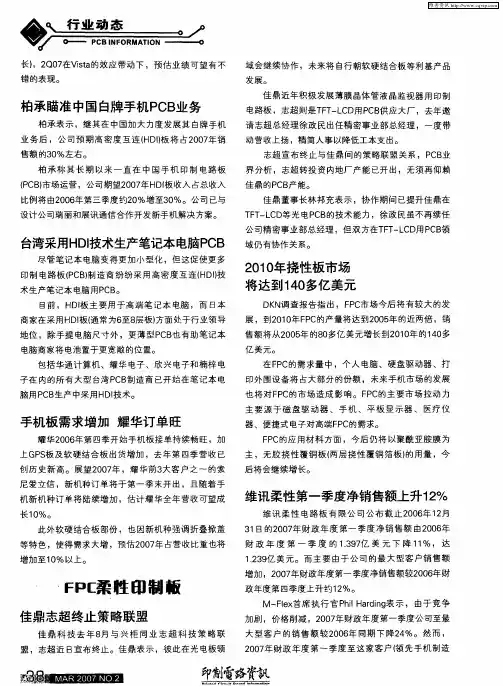FPC柔性印制板