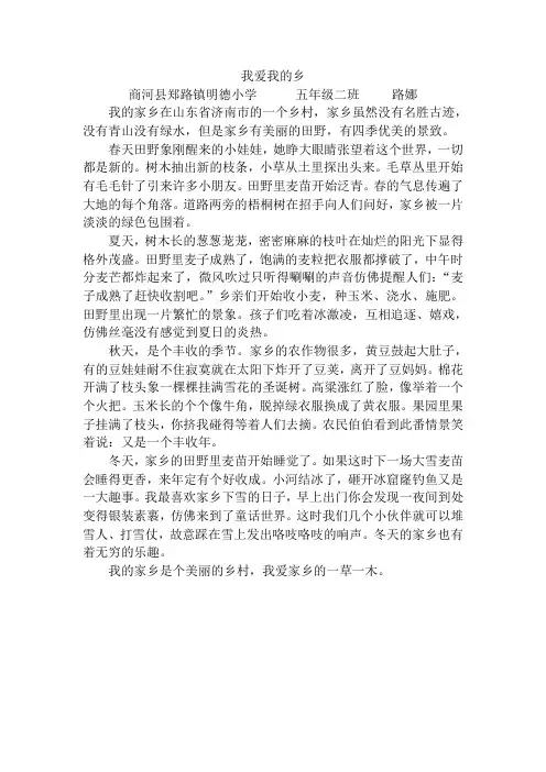我爱我的家乡 3