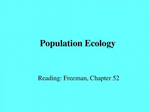 人口生物学【英文】