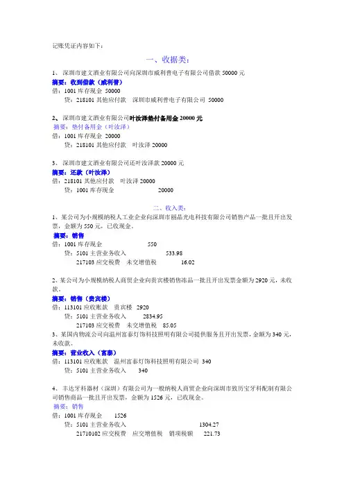 会计摘要
