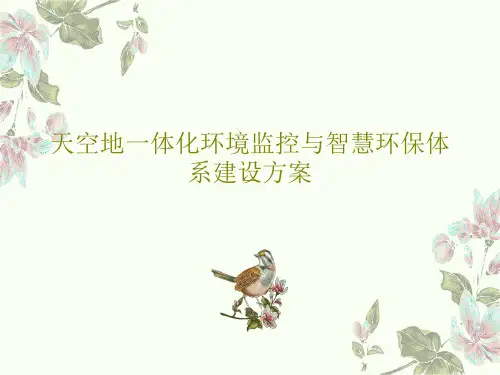 天空地一体化环境监控与智慧环保体系建设方案42页PPT