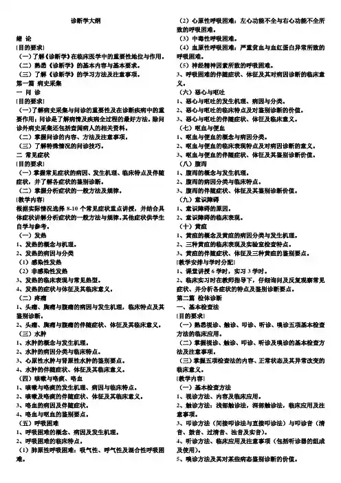 精简版。人卫第七版外科学大纲 (2)