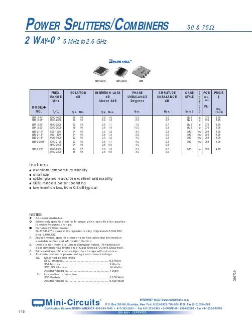 SBTC-2-10+中文资料