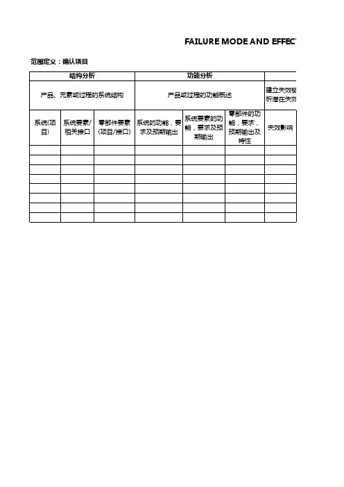 FMEA第五版表格