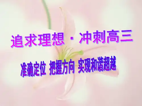 高二升高三主题班会班会