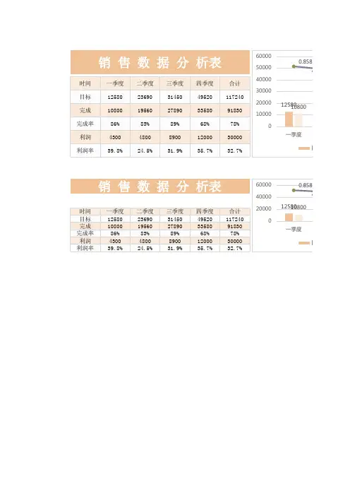 2021销售数据分析表excel模板