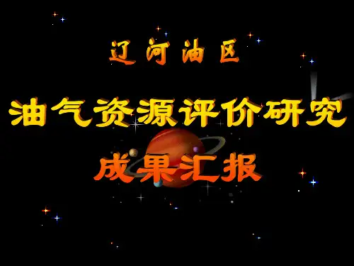 【中国主要含油气盆地资源评价】辽河探区油气资源评价研究成果汇报