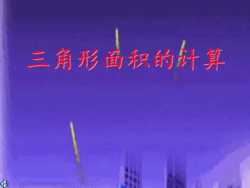 六年级数学三角形面积的计算