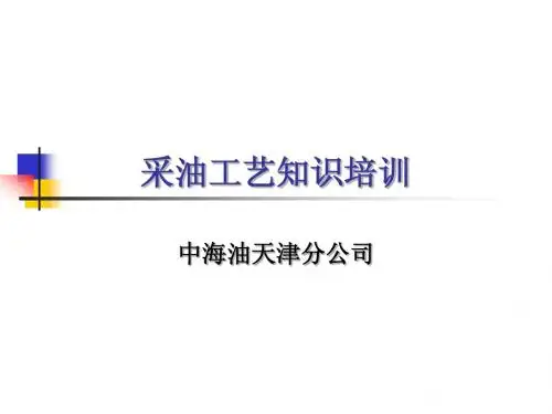 采油工艺知识培训