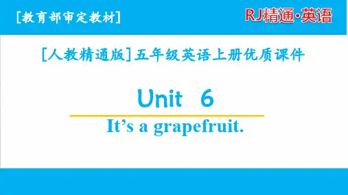 人教精通版五年级上册英语 unit 6单元全套课件