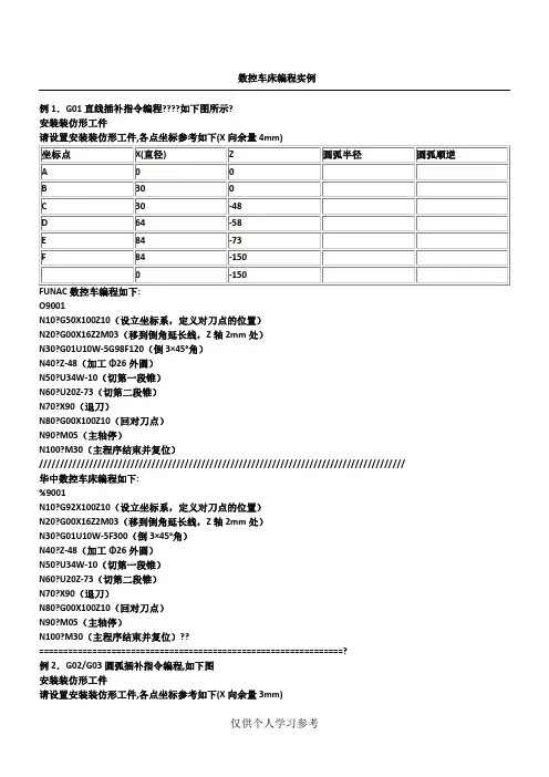 数控车床编程实例 100