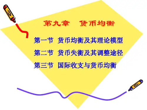 货币均衡理论讲义