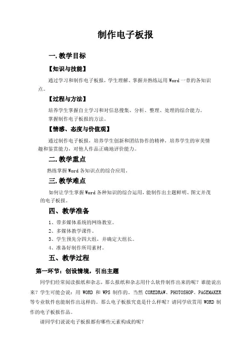 制作电子板报1