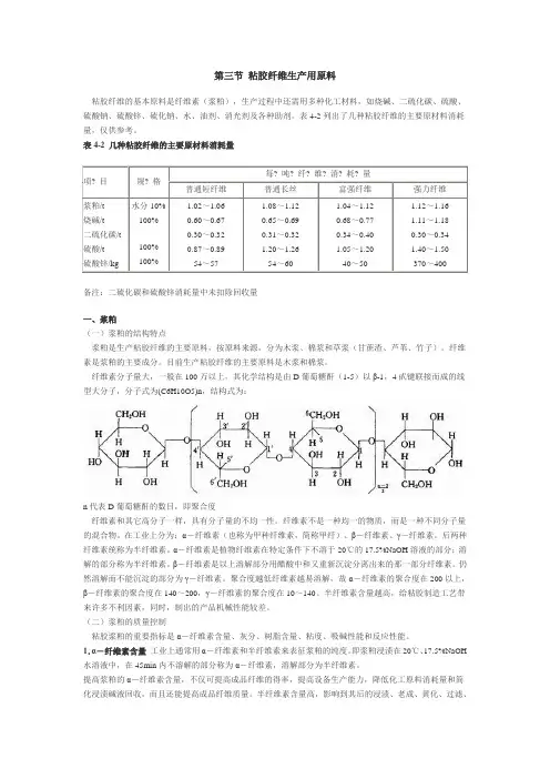 03粘胶纤维生产用原料