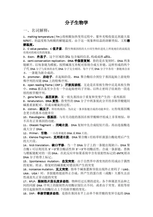 分子生物学 2