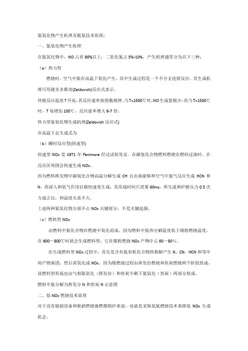 氮氧化物的产生机理及脱氮技术原理