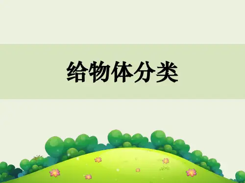 4.给物体分类
