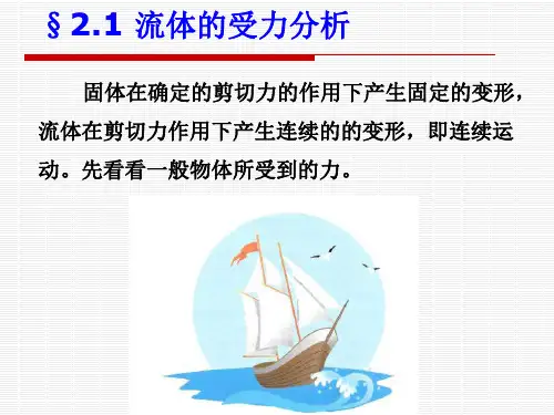流体静力学基础教学内容