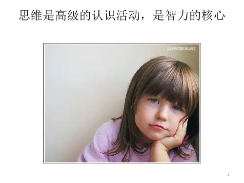 儿童思维的发展ppt课件