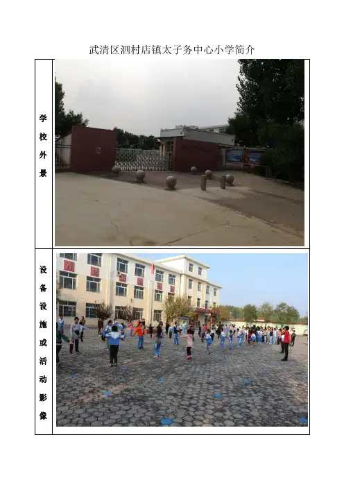 武清区泗村店镇太子务中心小学简介