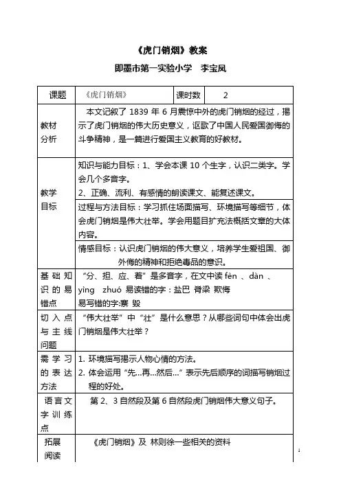 虎门销烟