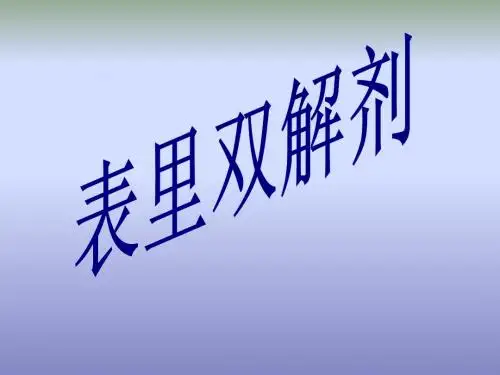表里双解剂.ppt