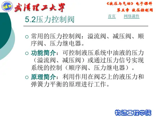 5-2-1压力控制阀-溢流阀
