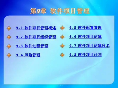 第9章 软件项目管理