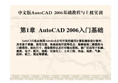 第1章  零基础学 AutoCAD 2006