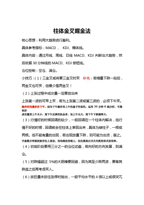 掘金战法完善版