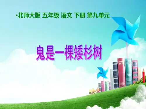 最新北师大版小学五年级语文下册鬼是一棵矮杉树课件(课件)(1)精品ppt课件
