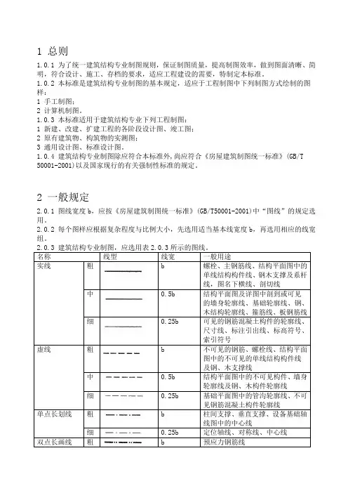 建筑结构制图标准2007.12.24概要