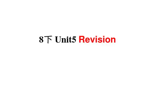 牛津译林版八年级英语下册课件：Unit5 Revision (共36张PPT)
