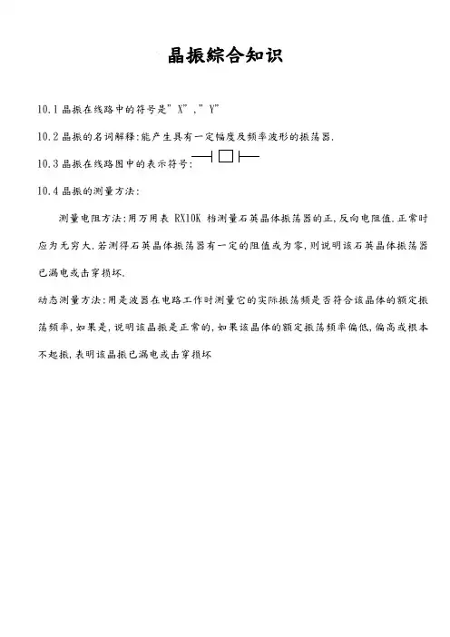 晶振综合知识
