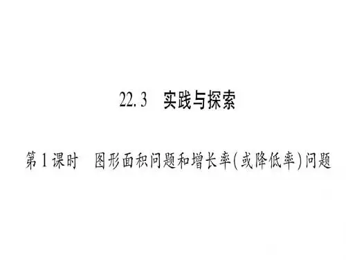2017年秋华师大版九年级数学上册教用课件22.3 实践与探索 (共33张PPT)
