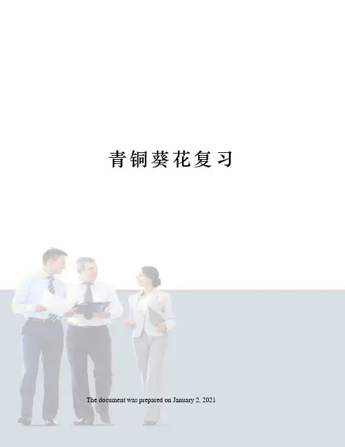 青铜葵花复习
