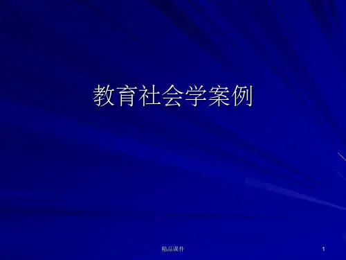 教育社会学案例