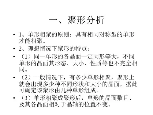 一、聚形分析