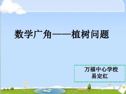 植树问题微课