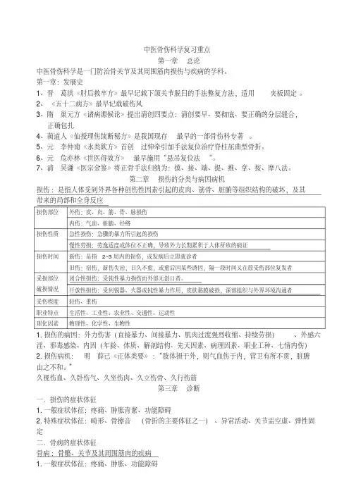 中医骨伤科学