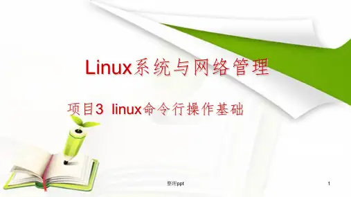 项目3linux命令行操作基础