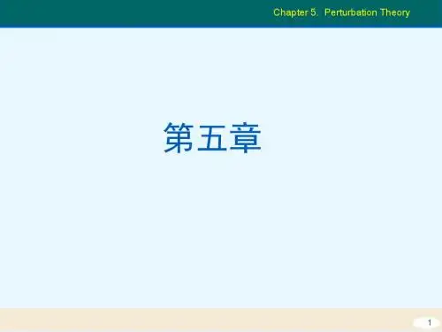 量子力学讲义 第五章