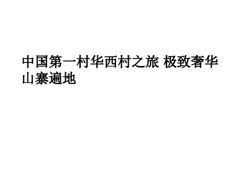 中国第一村华西村之旅 极致奢华 山寨遍地
