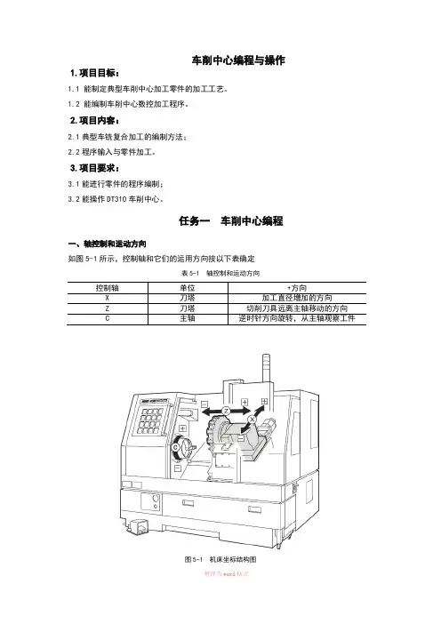 车铣复合中心编程与操作
