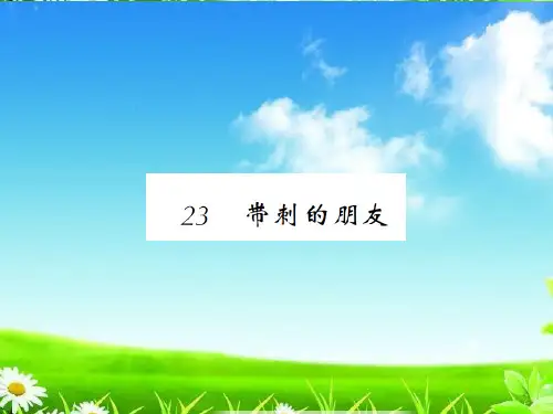教育部编写统编版23  带刺的朋友课件