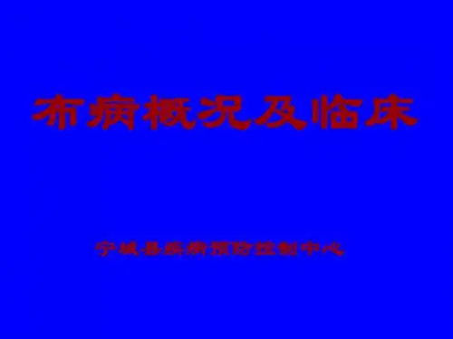 布病概况及临床.