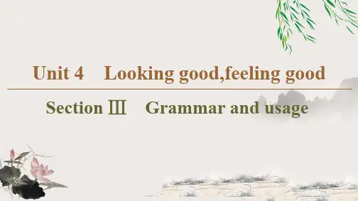2019-2020译林版英语必修1新教材同步课件： Unit 4 Section Ⅲ Grammar and usage